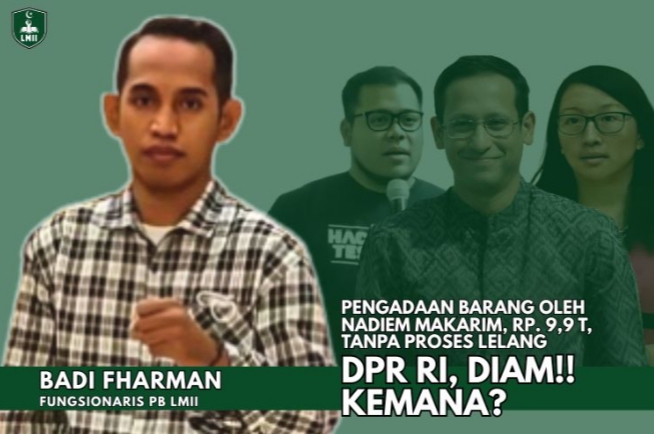 Potensi Kolusi Didepan Mata : DPR RI Ditantang Bentuk Pansus dan Buka Data Pengadaan Barang Rp.9,9 T